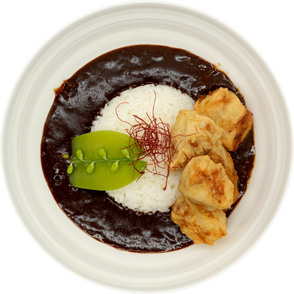 <p>Black Curry with Chicken Karaage<br />
 </p>

