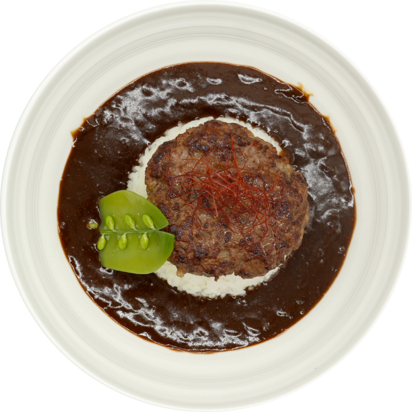 <p>Black Curry with Japanese Hamburger Steak<br />
 </p>
