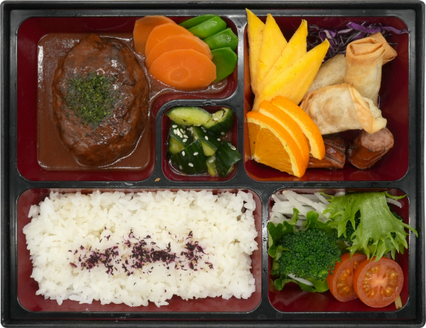 <p>Japanese-Style Beef Hamburger Steak<br />
 </p>
