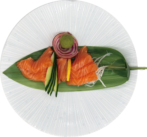 <p>Freshly Sliced Salmon Sashimi Served Chilled<br />
 </p>
