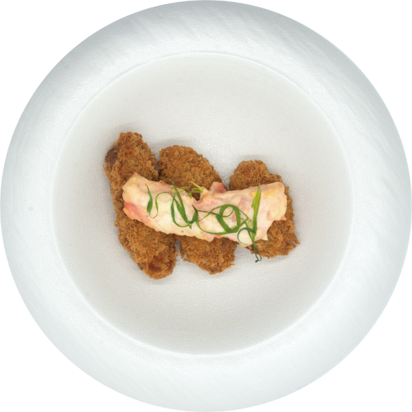 <p>Crispy Fried Oysters Served with Creamy Tartar Sauce<br />
 </p>
