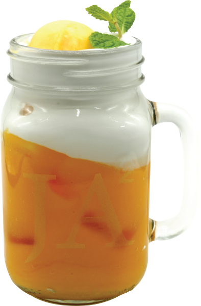 <p>Mango - Coconut Milk - Coconut Cream - Mango sorbet- Mint</p>
