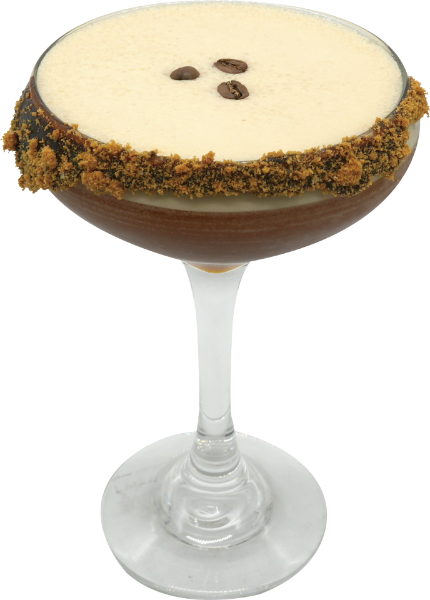 <p>Absolut Vodka, Freshly Brewed Coffee, Kahlua, Dark Chocolate, Biscoff</p>
