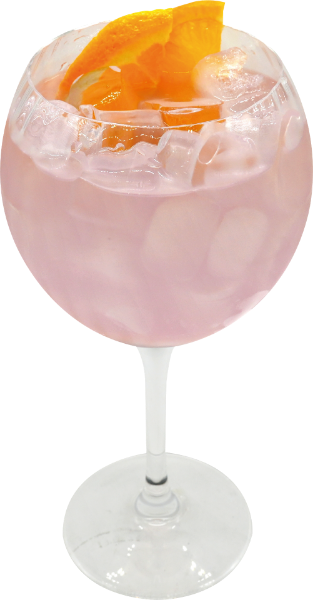 <p>Butterfly Pea Flower-Infused Gin, Lemon, Sparkling Water, Elderflower, Orange.</p>
