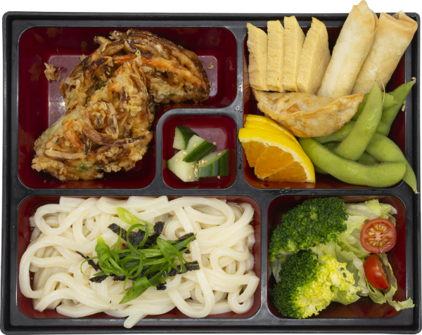 <p>Chilled Udon with Mixed Vegetable Tempura(V)<br />
 </p>
