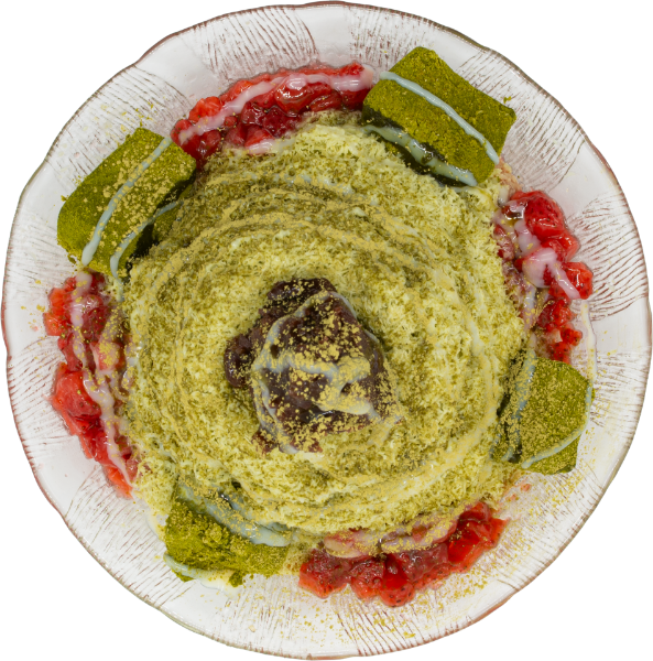 <p>Refreshing Matcha-flavoured Shaved Ice<br />
 </p>
